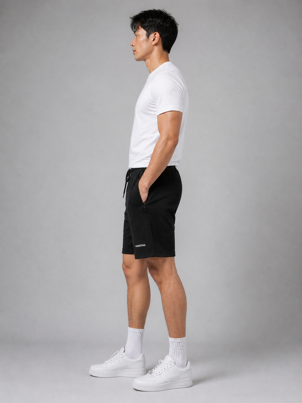 VE YRON Hashtag Edition™ Mens Shorts — Phantom Black