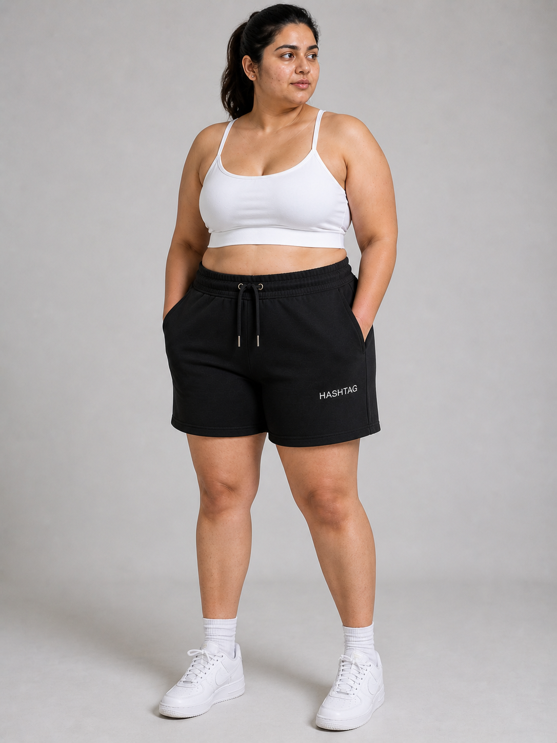 VE YRON Hashtag Edition™ Plus Women’s Shorts — Phantom Black