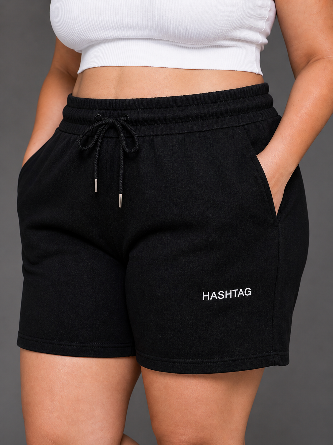 VE YRON Hashtag Edition™ Plus Women’s Shorts — Phantom Black