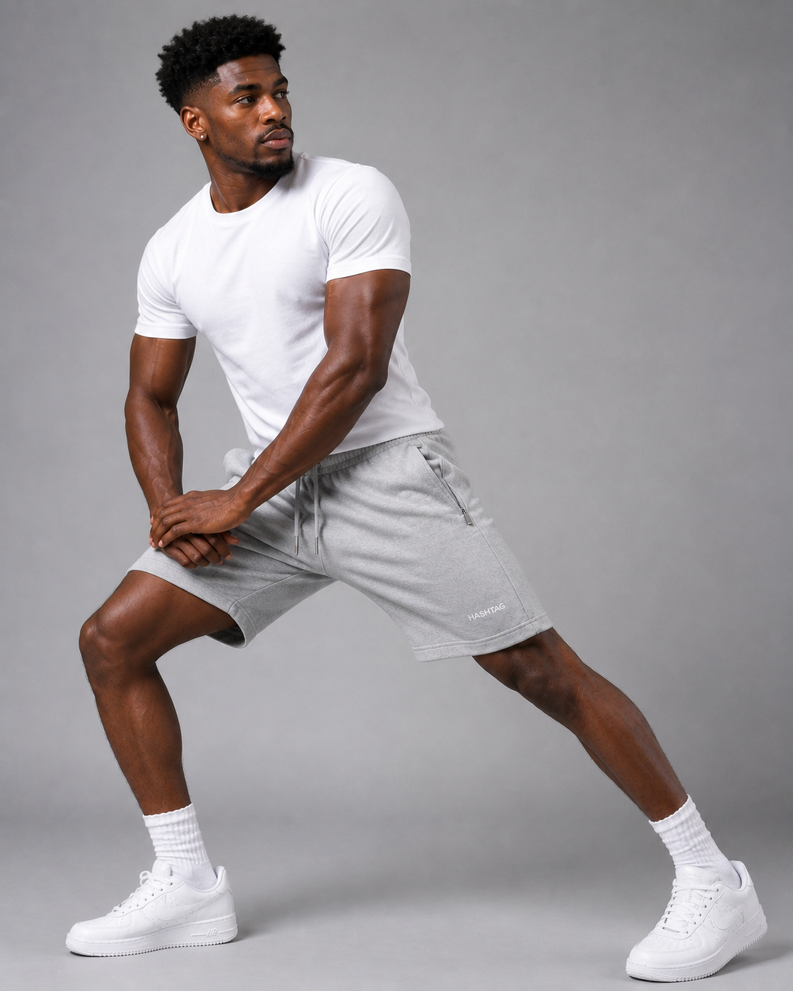 VE YRON Hashtag Edition™ Mens Shorts — Graphite Storm