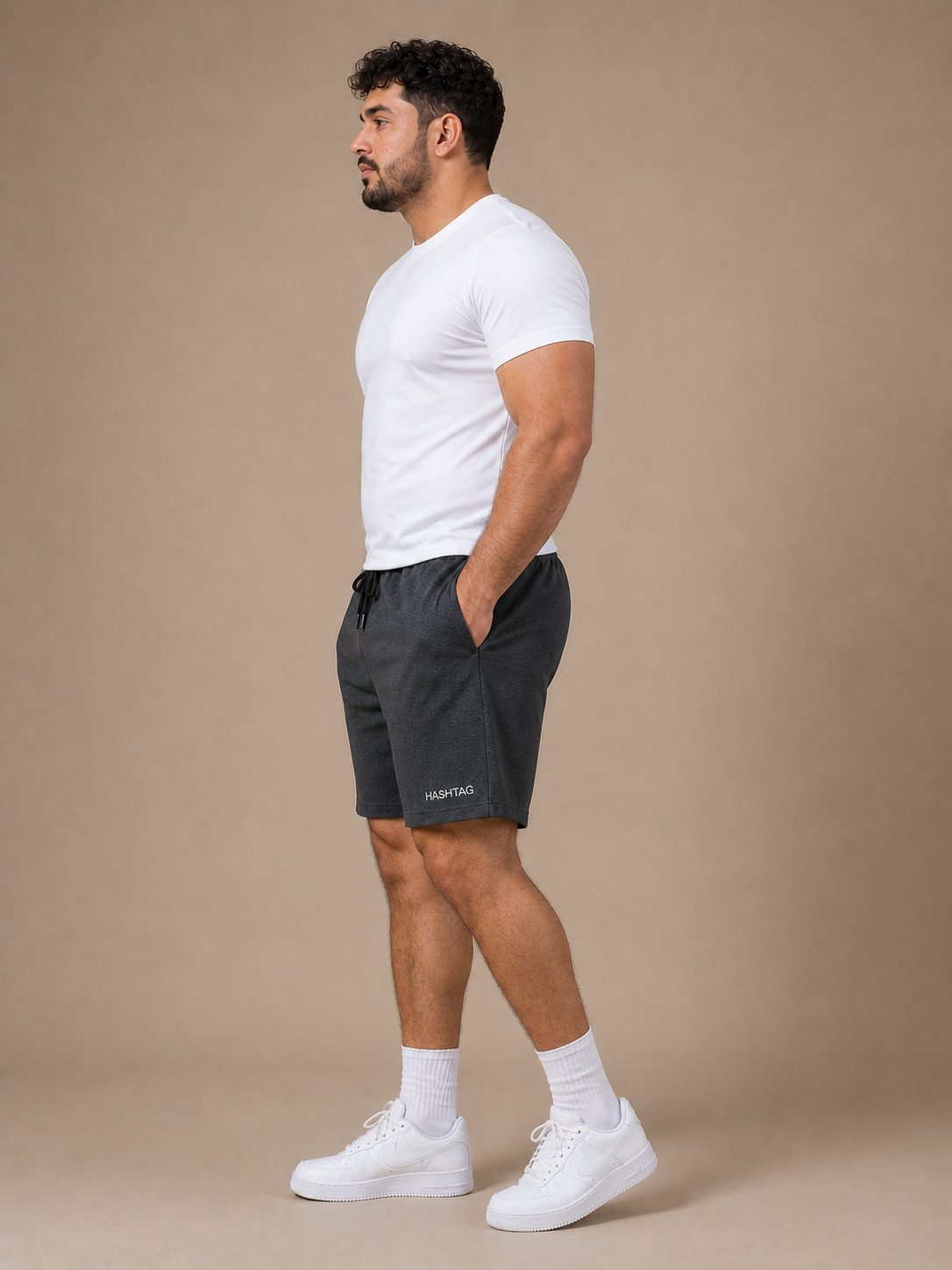 VE YRON Hashtag Edition™ Mens Plus Shorts —Graphite Storm