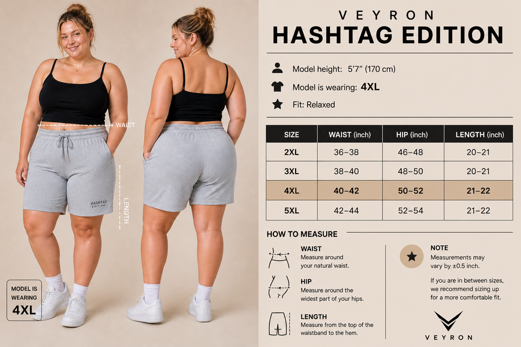 VE YRON Hashtag Edition™ Plus Women’s Shorts — Carbon Ash