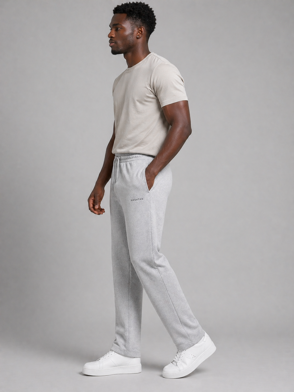 VE YRON Hashtag Edition™ Mens Track Pant — Carbon Ash