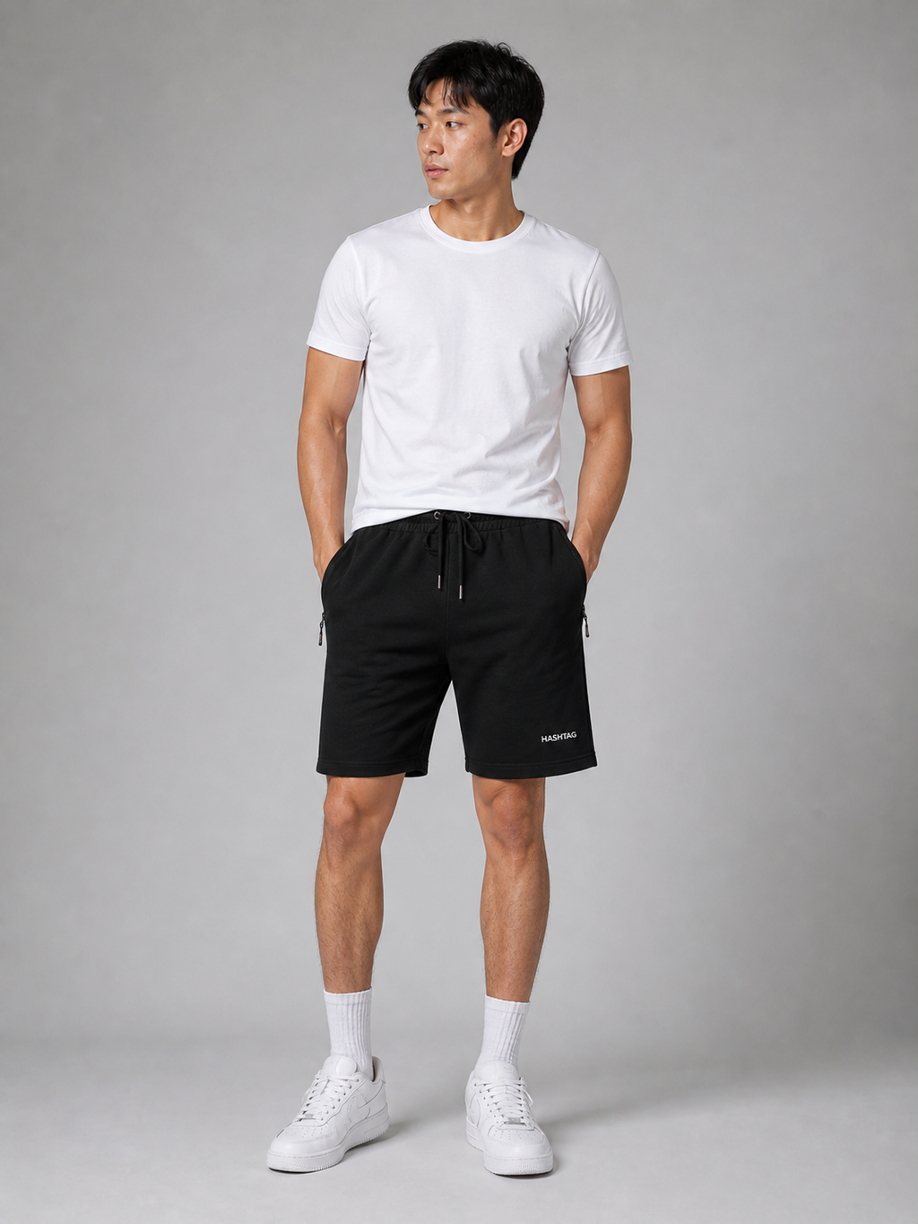 VE YRON Hashtag Edition™ Mens Shorts — Phantom Black