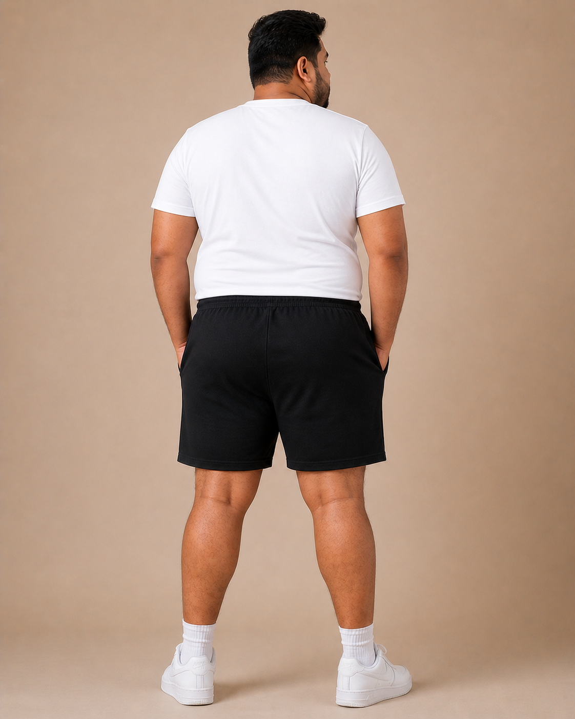 VE YRON Hashtag Edition™ Mens Plus Shorts — Phantom Black